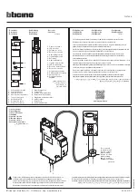 Bticino F20T60A Manual preview