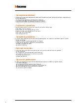 Предварительный просмотр 4 страницы Bticino F3N300 Installation Manual