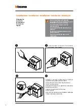 Предварительный просмотр 6 страницы Bticino F3N300 Installation Manual