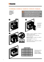Предварительный просмотр 6 страницы Bticino F4N103 Installation Manual