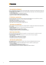 Preview for 4 page of Bticino F4N105 Installation Manual