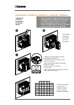 Предварительный просмотр 8 страницы Bticino F4N105 Installation Manual