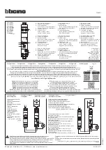 Bticino FC80RC Quick Start Manual предпросмотр