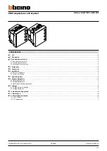 Bticino H4691KNX Technical Data Sheet предпросмотр