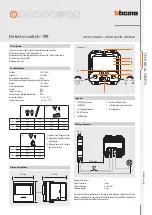 Preview for 1 page of Bticino HS4434 Quick Start Manual