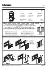 Bticino K4003CWI Quick Start Manual предпросмотр