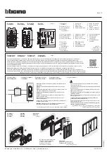 Bticino K4027C Quick Start Manual предпросмотр