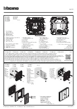 Bticino K4027CW Manual preview