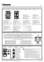 Preview for 1 page of Bticino K8002L Manual