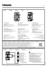 Bticino K8002S Manual preview