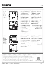 Bticino K8003 Manual предпросмотр