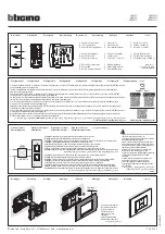 Preview for 1 page of Bticino L4027C Manual
