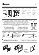 Предварительный просмотр 1 страницы Bticino L4411C Quick Start Manual
