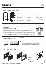 Preview for 1 page of Bticino L4531C Manual