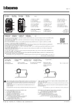 Preview for 1 page of Bticino LIVING NOW K4001C Manual
