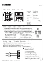Preview for 1 page of Bticino Living Now K4027CM2 Manual