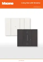 Preview for 1 page of Bticino Living Now with Netatmo Installation Manual
