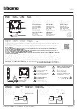 Bticino Livinglight 3577C Manual предпросмотр