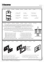 Bticino LN4570CWI Quick Start Manual предпросмотр