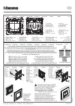 Bticino N4575CW Manual предпросмотр