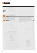 Preview for 2 page of Bticino QMT Series Installation Manual