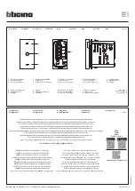 Bticino RW4027C Quick Start Manual предпросмотр