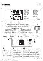 Bticino RW4411CM2 Quick Start Manual предпросмотр