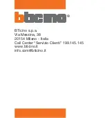 Preview for 125 page of Bticino Terraneo B7118A Instruction Sheet