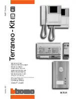 Bticino TERRANEO-KIT Instructions For Use Manual preview