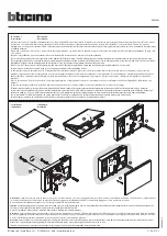 Bticino X8000W Quick Start Manual предпросмотр