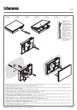 Preview for 1 page of Bticino XW8002W Installation Manual