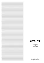 Preview for 1 page of BTL BTL-09 User Manual & User'S Manual