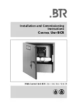 Preview for 1 page of BTR BCR - 12 A Installation And Commissioning Instructions