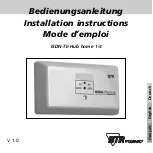 Предварительный просмотр 1 страницы BTR ISDN-TE-Hub home 1/4 Installation Instructions Manual