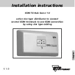 Предварительный просмотр 22 страницы BTR ISDN-TE-Hub home 1/4 Installation Instructions Manual