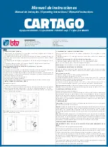 BTV CARTAGO Operating Instructions предпросмотр