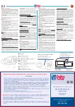 Предварительный просмотр 2 страницы BTV TECNA Operating Instructions