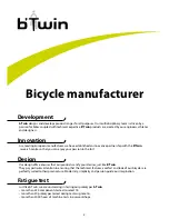 Предварительный просмотр 2 страницы b'Twin Bicycle User	Manual And Terms Of Guarantee