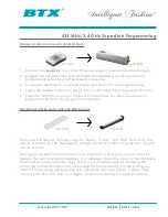 Preview for 11 page of BTX 2.4 GHz Programming Manual