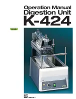 Buchi K-424 Operation Manual предпросмотр