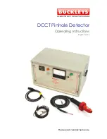 Предварительный просмотр 1 страницы Buckleys DCCT Operating Instructions Manual