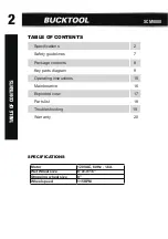 Preview for 2 page of Bucktool SCM8080 Instruction Manual