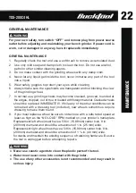 Предварительный просмотр 23 страницы Bucktool TDS-200C4HL Instruction Manual