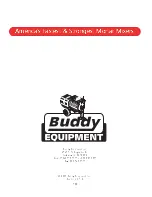 Предварительный просмотр 52 страницы BUDDY EQUIPMENT EXD1100 Operator'S Manual