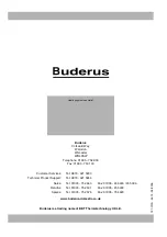 Preview for 68 page of Buderus 11S Servicing Manual