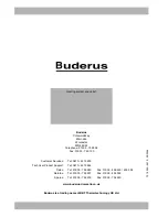 Preview for 72 page of Buderus 600 - 11R Installation And Servicing Instructions