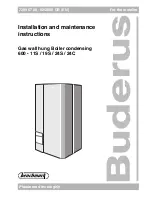 Buderus 600 - 11S Installation And Maintenance Instructions Manual предпросмотр