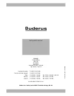 Предварительный просмотр 72 страницы Buderus 600 - 11S Installation And Maintenance Instructions Manual