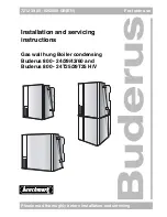 Buderus 800-24 Installation And Servicing Instructions предпросмотр