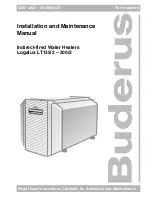 Buderus Logalux LT135/2 Installation And Maintenance Manual предпросмотр